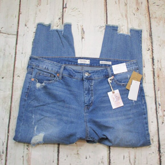 Jessica Simpson Plus Spotlight High Rise Slim Straight Jeans - Picture 3 of 9
